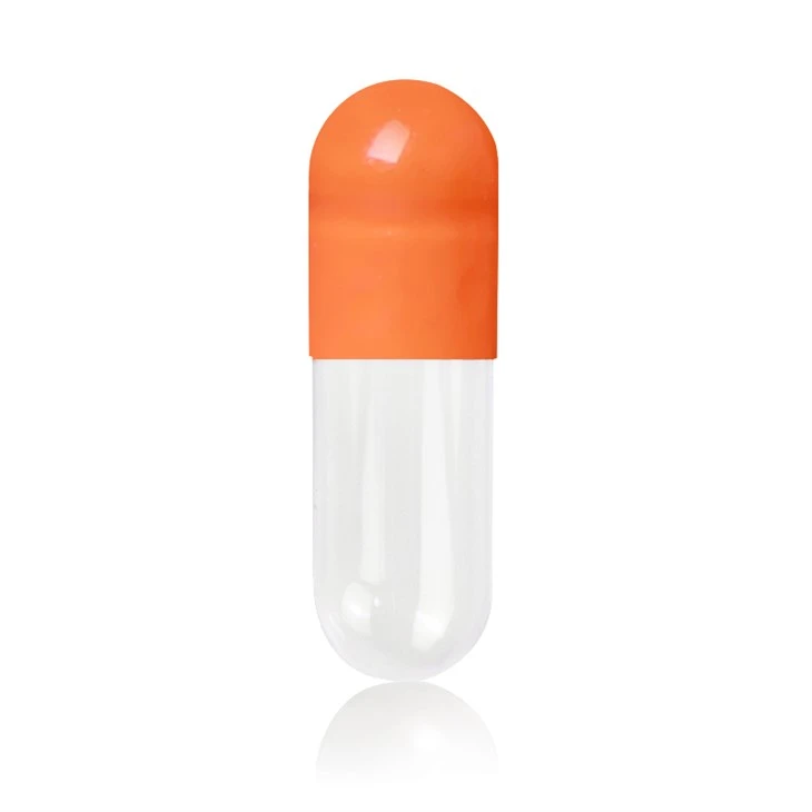 Orange-Transparent Gelatin Capsules